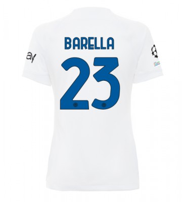 Inter Milan Nicolo Barella #23 Bortatröja Dam 2023-24 Kortärmad